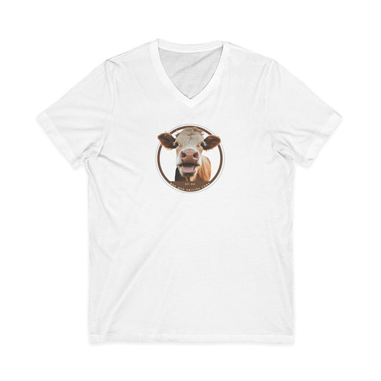 Unisex Jersey Short Sleeve V-Neck Tee