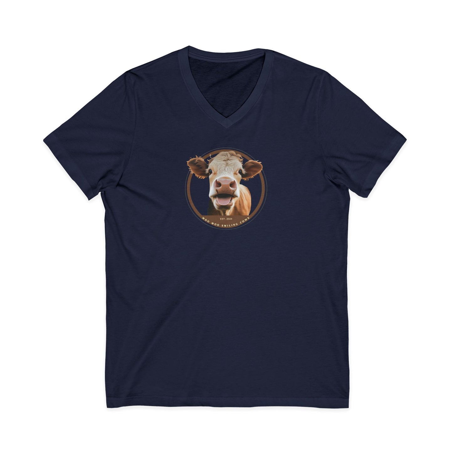 Unisex Jersey Short Sleeve V-Neck Tee