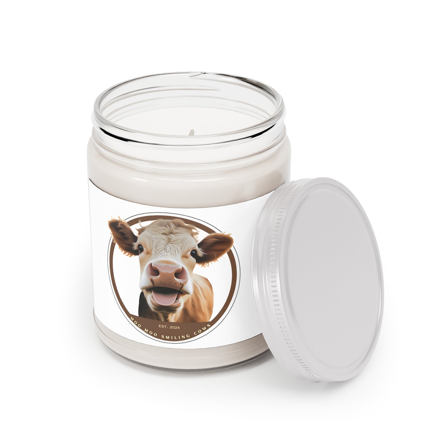 Scented Soy Candles with White Lid, 9oz