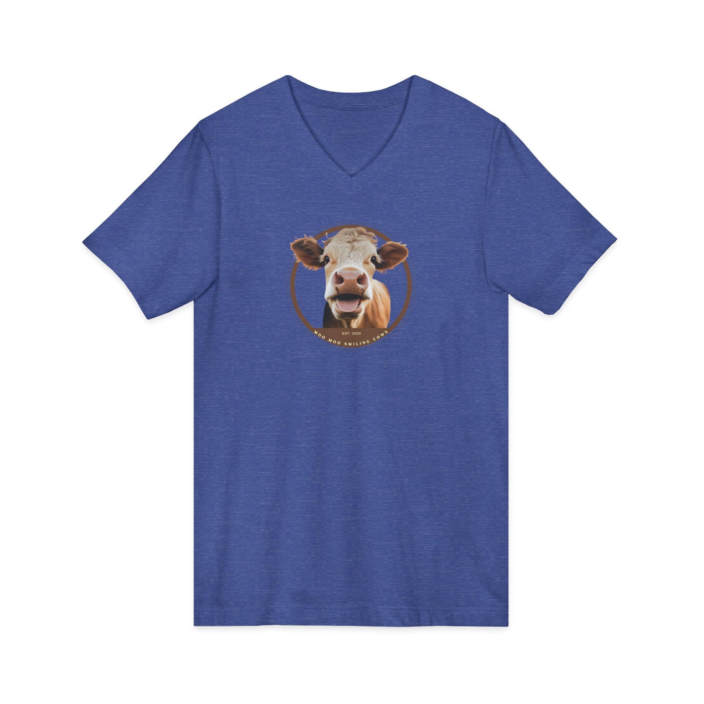 Unisex Jersey Short Sleeve V-Neck Tee