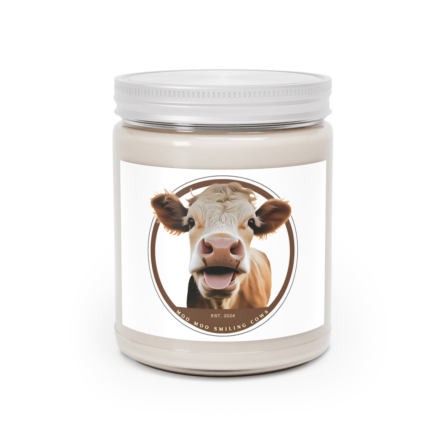Scented Soy Candles with White Lid, 9oz