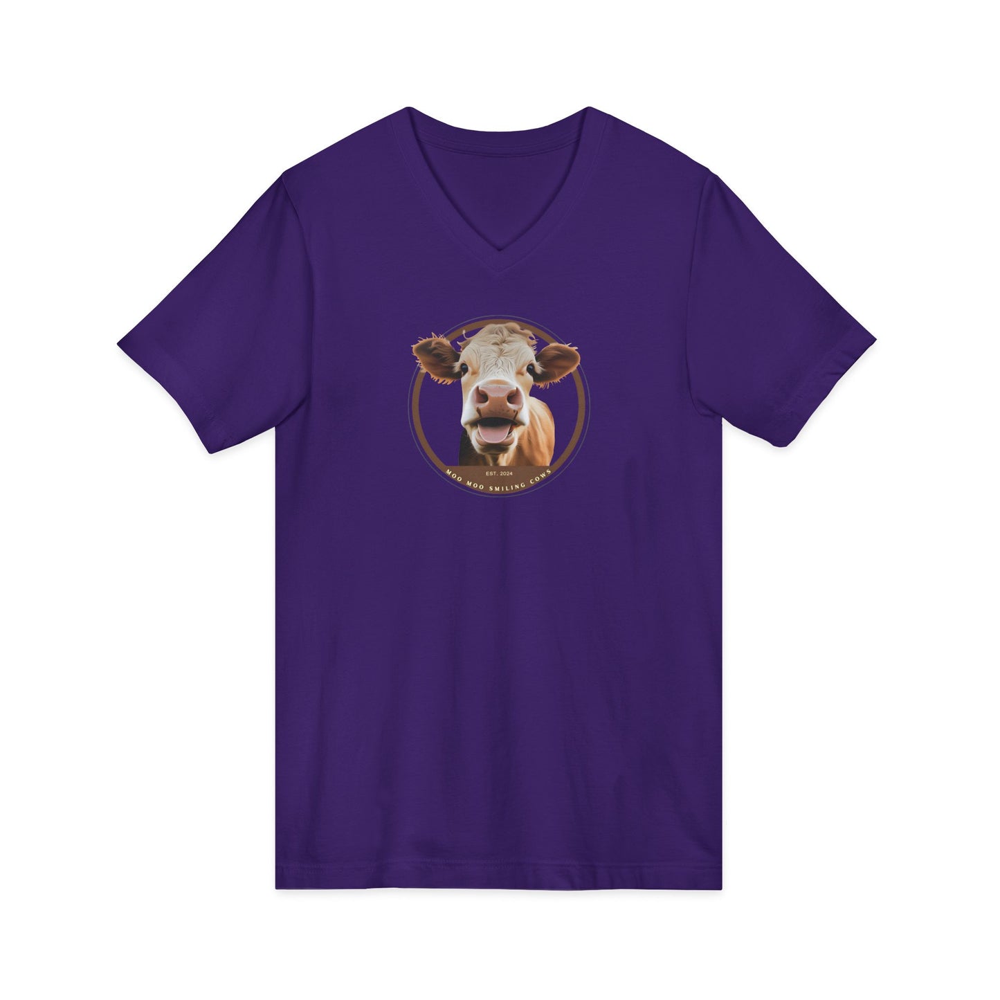 Unisex Jersey Short Sleeve V-Neck Tee