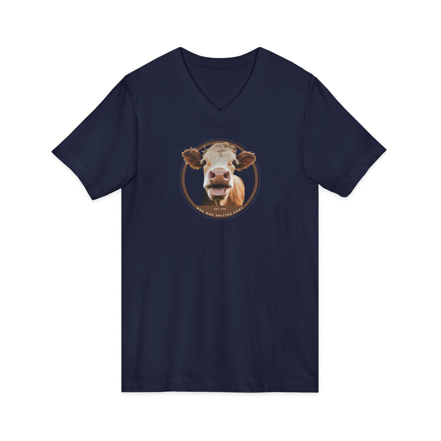 Unisex Jersey Short Sleeve V-Neck Tee